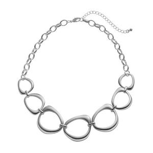 Croft & Barrow Abstract Hoop Necklace